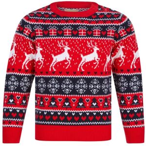 XS-Stock.com Ltd Kids Reindeer Traditional Pattern Christmas Jumper - Red - 7-8 XS-Stock.com Ltd Kids Reindeer Traditional Pattern Christmas Jumper - Red - 7-8