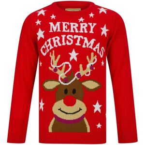 XS-Stock.com Ltd Kids Tangled Reindeer Christmas Jumper Red Rudolph Stars - 4-5 XS-Stock.com Ltd Kids Tangled Reindeer Christmas Jumper Red Rudolph Stars - 4-5