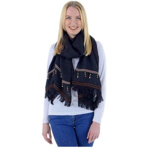 XS-Stock.com Ltd Klaudia Womens Black Fringed Scarf Beaded Wrap XS-Stock.com Ltd Klaudia Womens Black Fringed Scarf Beaded Wrap