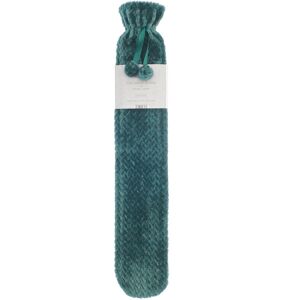 XS-Stock.com Ltd Long Hot Water Bottle Plush Lattice Effect Fleece Cover 2 Litre - Teal XS-Stock.com Ltd Long Hot Water Bottle Plush Lattice Effect Fleece Cover 2 Litre - Teal
