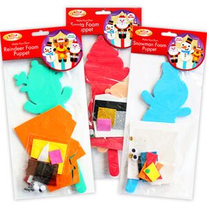 Party Perfecto Make Your Own Christmas Foam Puppet Kit Party Perfecto Make Your Own Christmas Foam Puppet Kit