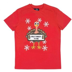 XS-Stock.com Ltd Mens Christmas T-Shirt Talk Turkey To Me Red Xmas Fun Top - L XS-Stock.com Ltd Mens Christmas T-Shirt Talk Turkey To Me Red Xmas Fun Top - L