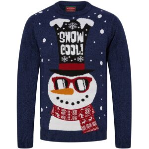 XS-Stock.com Ltd Mens LED Snowman Christmas Jumper Snow Cool Light Up Shades - Ink & Sapphire - S XS-Stock.com Ltd Mens LED Snowman Christmas Jumper Snow Cool Light Up Shades - Ink & Sapphire - S