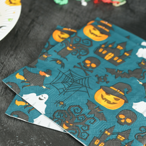 XS-Stock.com Ltd Pack of 20 Haunted House Pumpkin Ghost Halloween Table Napkins XS-Stock.com Ltd Pack of 20 Haunted House Pumpkin Ghost Halloween Table Napkins