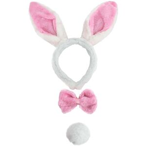 I Love Fancy Dress Pink Bunny Set: Ears, Tail & Bowtie I Love Fancy Dress Pink Bunny Set: Ears, Tail & Bowtie