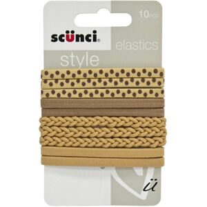 XS-Stock.com Ltd Scunci Style Pack Of 10 Elastics Hair Bands Blonde Braid Dots XS-Stock.com Ltd Scunci Style Pack Of 10 Elastics Hair Bands Blonde Braid Dots
