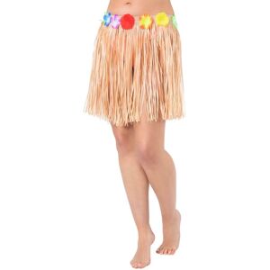 XS-Stock.com Ltd Short Hula Grass Skirt With Flowers Hawaiian Beach Party 40cm - Natural XS-Stock.com Ltd Short Hula Grass Skirt With Flowers Hawaiian Beach Party 40cm - Natural