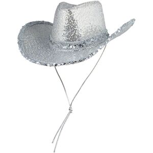 XS-Stock.com Ltd Texan Cowgirl Hat Silver Sequins Sparkling Hen Night Fancy Dress Party XS-Stock.com Ltd Texan Cowgirl Hat Silver Sequins Sparkling Hen Night Fancy Dress Party