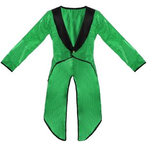 I Love Fancy Dress Unisex Green Sequin Tailcoat - Medium I Love Fancy Dress Unisex Green Sequin Tailcoat - Medium
