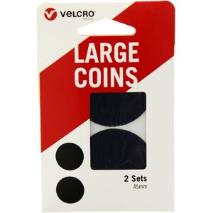 XS-Stock.com Ltd VELCRO® Brand Large Coins 45mm Black 2 Sets Self Adhesive Pads XS-Stock.com Ltd VELCRO® Brand Large Coins 45mm Black 2 Sets Self Adhesive Pads