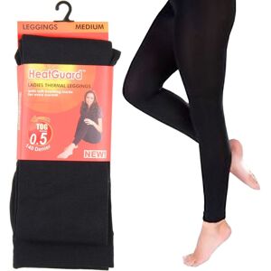 XS-Stock.com Ltd Womens HeatGuard Black Thermal Leggings 140 Denier Tog 0.5 - L XS-Stock.com Ltd Womens HeatGuard Black Thermal Leggings 140 Denier Tog 0.5 - L