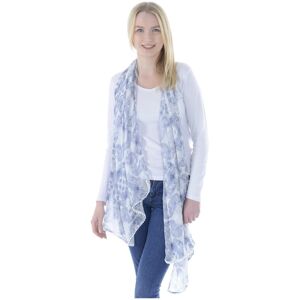 XS-Stock.com Ltd Womens Lightweight Sheer Summer Scarf Blue Butterfly Print XS-Stock.com Ltd Womens Lightweight Sheer Summer Scarf Blue Butterfly Print