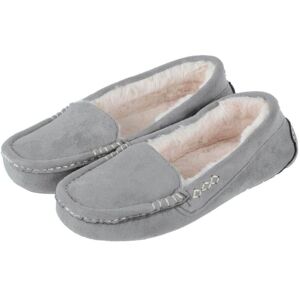 XS-Stock.com Ltd Womens Moccasin Slippers Luxury Microsuede Faux Fur Lining - Grey - UK 8 XS-Stock.com Ltd Womens Moccasin Slippers Luxury Microsuede Faux Fur Lining - Grey - UK 8