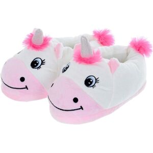 XS-Stock.com Ltd Women's Novelty Unicorn Slippers Pink & White Plush Slip On - 3-4 XS-Stock.com Ltd Women's Novelty Unicorn Slippers Pink & White Plush Slip On - 3-4