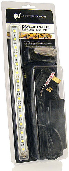 Real Aquatics White Python Reptile LED Kits Daylight White 2 Sizes - Mini 1ft Kit