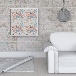 WRT Ltd Wild Savannah Park Framed Canvas - 16" x 16" - White WRT Ltd Wild Savannah Park Framed Canvas - 16" x 16" - White