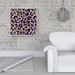 WRT Ltd Leopard Print Framed Canvas - 16" x 16" - White WRT Ltd Leopard Print Framed Canvas - 16" x 16" - White