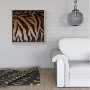 WRT Ltd Tiger Skin Print Framed Canvas - 16" x 16" - Pine WRT Ltd Tiger Skin Print Framed Canvas - 16" x 16" - Pine