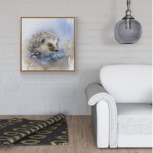 WRT Ltd Hedgehog Watercolour Framed Canvas - 40" x 40" - White WRT Ltd Hedgehog Watercolour Framed Canvas - 40" x 40" - White