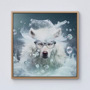 WRT Ltd White Wolf Splashart Framed Canvas - 10" x 10" - Pine WRT Ltd White Wolf Splashart Framed Canvas - 10" x 10" - Pine