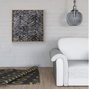 WRT Ltd Zebra Pattern Framed Canvas - 30" x 30" - White WRT Ltd Zebra Pattern Framed Canvas - 30" x 30" - White