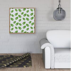 WRT Ltd Leaves Pattern Framed Canvas - 40" x 40" - White WRT Ltd Leaves Pattern Framed Canvas - 40" x 40" - White