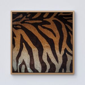 WRT Ltd Tiger Skin Print Framed Canvas - 10" x 10" - Pine WRT Ltd Tiger Skin Print Framed Canvas - 10" x 10" - Pine