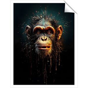 WRT Ltd Splashart Monkey Face Art Prints - 8" x 10" - No frame WRT Ltd Splashart Monkey Face Art Prints - 8" x 10" - No frame