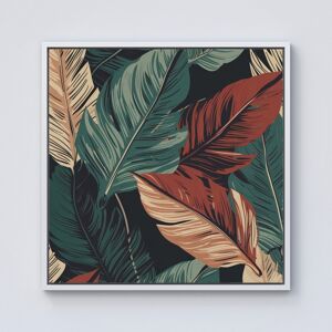 WRT Ltd Autumn Colour Leaves Framed Canvas - 10" x 10" - White WRT Ltd Autumn Colour Leaves Framed Canvas - 10" x 10" - White