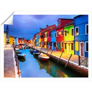 WRT Ltd Burano Island Evening Art Prints - 8" x 10" - No frame WRT Ltd Burano Island Evening Art Prints - 8" x 10" - No frame