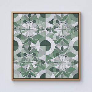 WRT Ltd Geometric Pastel Green Framed Canvas - 10" x 10" - Pine WRT Ltd Geometric Pastel Green Framed Canvas - 10" x 10" - Pine