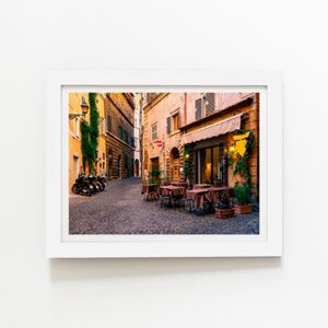 WRT Ltd Cozy Rome Street Art Prints - 20" x 30" - Black frame WRT Ltd Cozy Rome Street Art Prints - 20" x 30" - Black frame