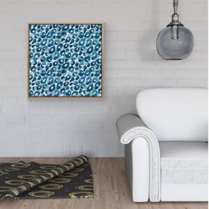 WRT Ltd Watercolour Leopard Print Framed Canvas - 40" x 40" - White WRT Ltd Watercolour Leopard Print Framed Canvas - 40" x 40" - White