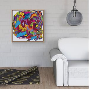 WRT Ltd Motley Doodling Love Framed Canvas - 30" x 30" - Black WRT Ltd Motley Doodling Love Framed Canvas - 30" x 30" - Black