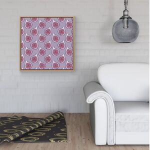 WRT Ltd Modern Fig Pattern Framed Canvas - 40" x 40" - White WRT Ltd Modern Fig Pattern Framed Canvas - 40" x 40" - White