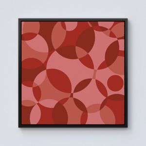 WRT Ltd Red Circle Pattern Framed Canvas - 10" x 10" - Black WRT Ltd Red Circle Pattern Framed Canvas - 10" x 10" - Black