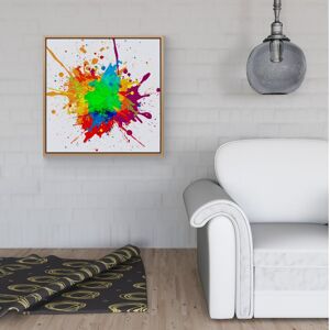 WRT Ltd Paint Splash! Framed Canvas - 30" x 30" - White WRT Ltd Paint Splash! Framed Canvas - 30" x 30" - White