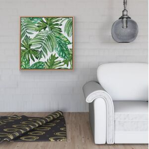 WRT Ltd Exotic Rainforest Leaves Framed Canvas - 16" x 16" - Pine WRT Ltd Exotic Rainforest Leaves Framed Canvas - 16" x 16" - Pine