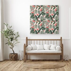WRT Ltd Dark Tropical Green Leaves Canvas - Medium 16" x 16" WRT Ltd Dark Tropical Green Leaves Canvas - Medium 16" x 16"
