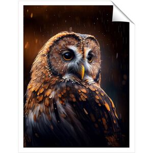 WRT Ltd Tawny Owl Face Splashart Dark Background Art Prints - 8" x 10" - No frame WRT Ltd Tawny Owl Face Splashart Dark Background Art Prints - 8" x 10" - No frame