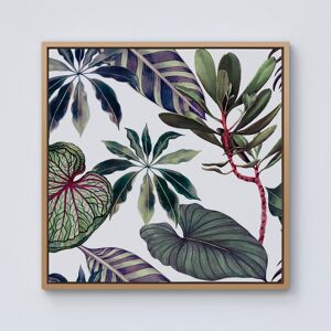 WRT Ltd Watercolor Tropical Leaf Framed Canvas - 10" x 10" - Pine WRT Ltd Watercolor Tropical Leaf Framed Canvas - 10" x 10" - Pine