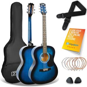 NORMANS (BURTON UPON TRENT) LIMITED 3rd Avenue Full Size Acoustic Guitar Pack - Blueburst NORMANS (BURTON UPON TRENT) LIMITED 3rd Avenue Full Size Acoustic Guitar Pack - Blueburst