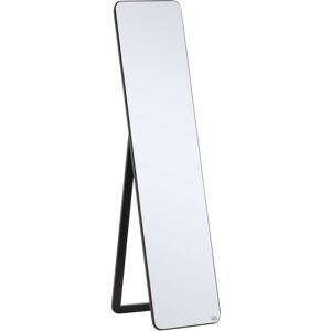 MHSTAR UK LTD HOMCOM Full Length Mirror Free Standing or Wall Mount Dressing Bedroom Black