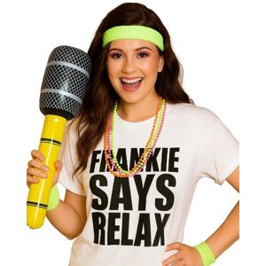 I Love Fancy Dress 80s Pop Star Costume – Tee, Hat & Tash - Medium