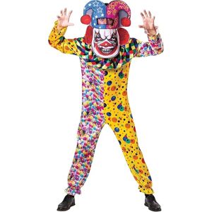 I Love Fancy Dress Adults Big Head Clown Costume Set