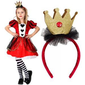 I Love Fancy Dress Girls Queen of Hearts Costume World Book Day Costume - Medium