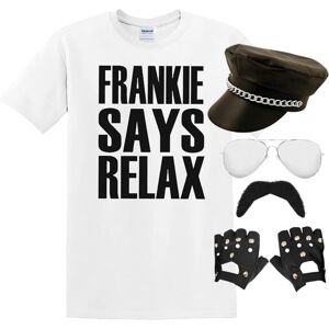 I Love Fancy Dress 80s Pop Star Costume Set – Tee, Hat & More - Medium