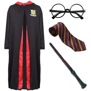 I Love Fancy Dress Child’s Wizard Costume - Wand, Glasses & Tie - Medium