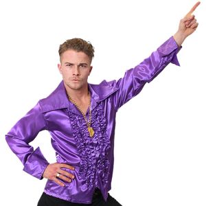 I Love Fancy Dress Adults Purple Disco Shirt - 2XL I Love Fancy Dress Adults Purple Disco Shirt - 2XL