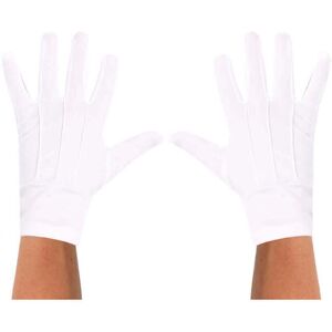 I Love Fancy Dress Adults Short White Gloves - Single I Love Fancy Dress Adults Short White Gloves - Single